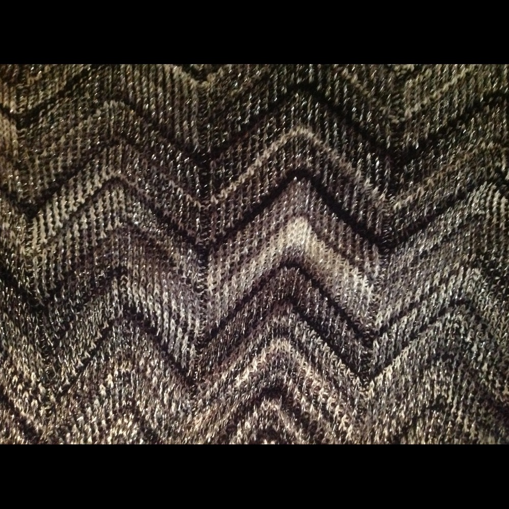 Inc. metallic chevron sweater.